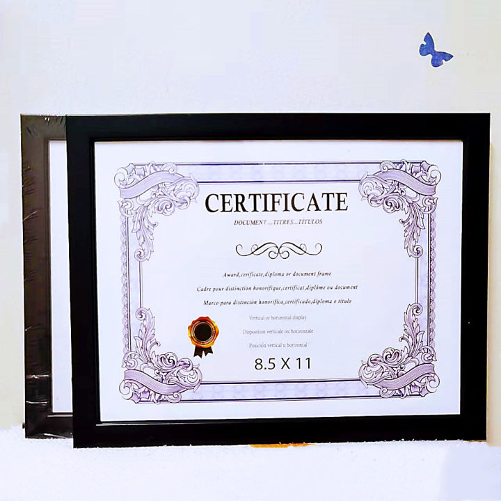 A4 Black BL Certificate Frame