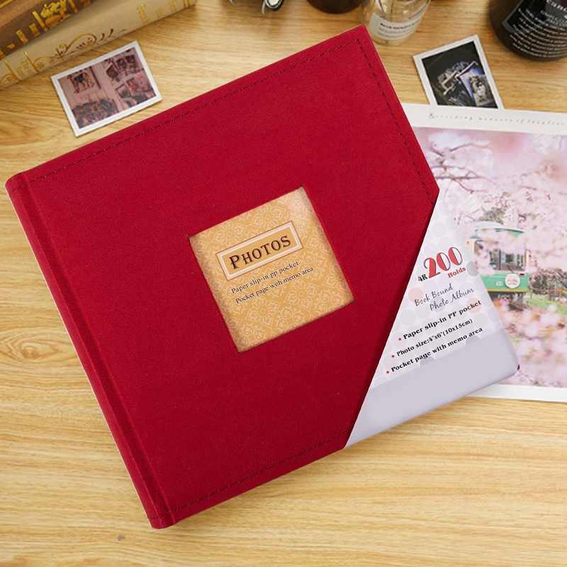 Febric Cover 200pcs Photo Album 4x6