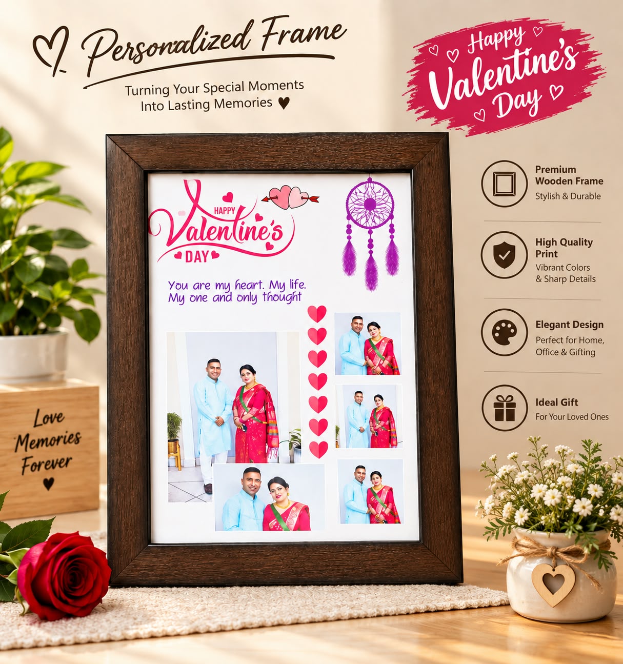 Valentine Photo Frame A4